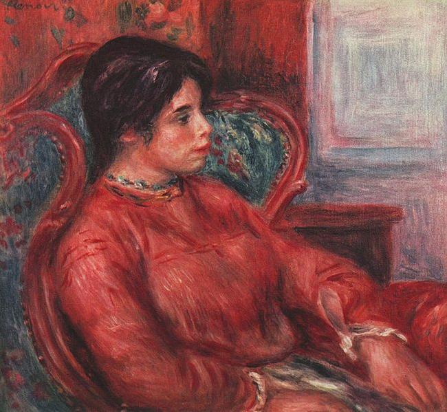 Pierre-Auguste Renoir Frau im Armsessel Germany oil painting art